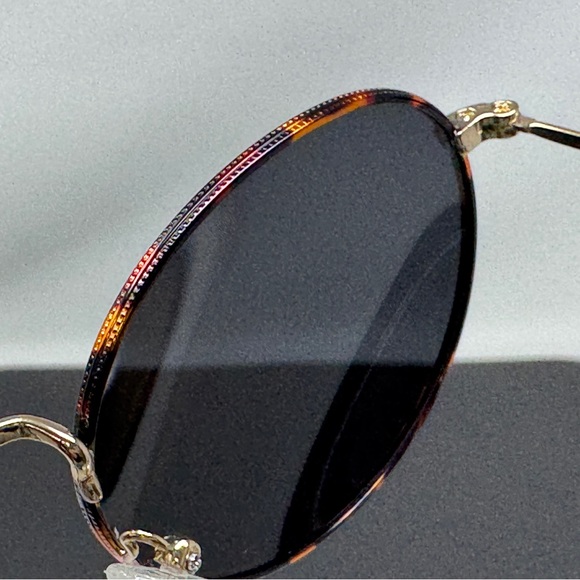 Sojos Sunglasses gold tortoise front polarized round - Picture 3 of 11